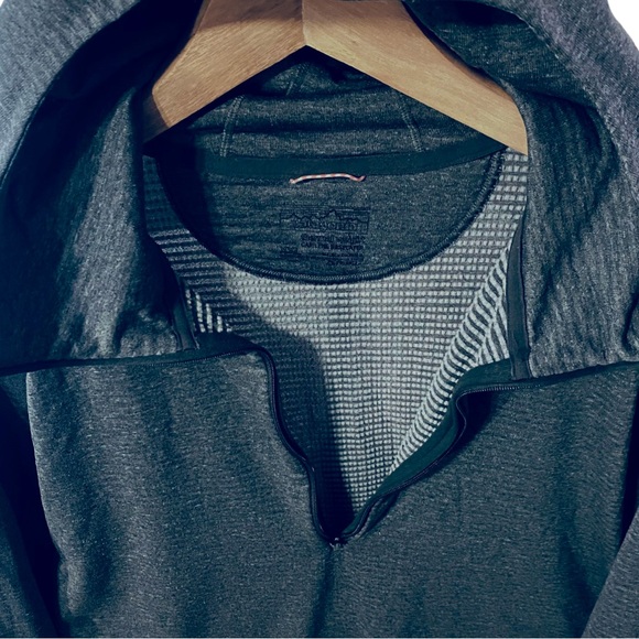 PATAGONIA CAPILENE THERMAL WEIGHT 1/2 ZIP PULLOVER FORGE GRAY HOODY. - Picture 5 of 12